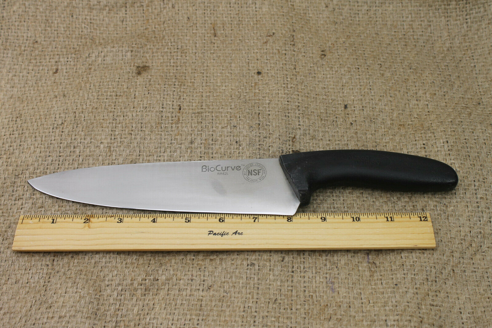 Commercial Chicago Cutlery 8” Chef’s Knife “NSF” Bio Curve